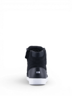 Alpinestars Stella Chrome Drystar Women's Motorcycle Riding Shoes in black and white with a waterproof urban design.