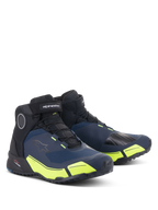 Alpinestars CR-X Drystar® Motorradschuhe, Schwarz, Dunkelblau und Gelb Fluo, wasserdichte Motorradschuhe mit Laufschuh-Silhouette, Mid-Cut-Design mit sportlichem Styling und leuchtenden neongelben Akzenten