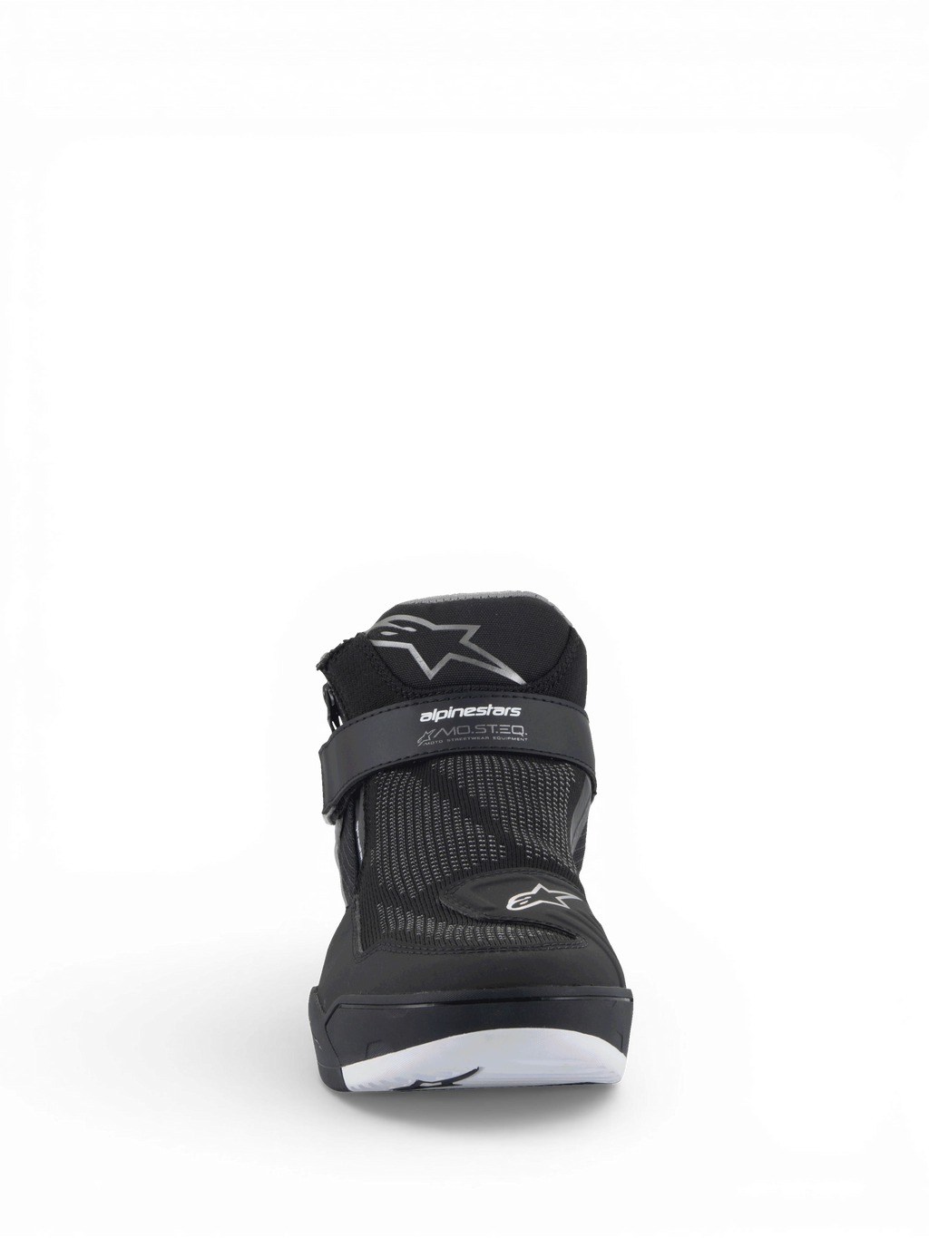 Alpinestars Speedflight Street Shoes, Men's Urban Motorcycle Shoes, Black Gun Metal, mesh with MO.ST.EQ. logo strap.