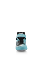 Alpinestars Tech-1 Z V3 Shoes FIA, Auto Racing Shoes, Light Teal White and Black, front view showing the premium leather upper, speed lacing system, and branded velcro ankle strap