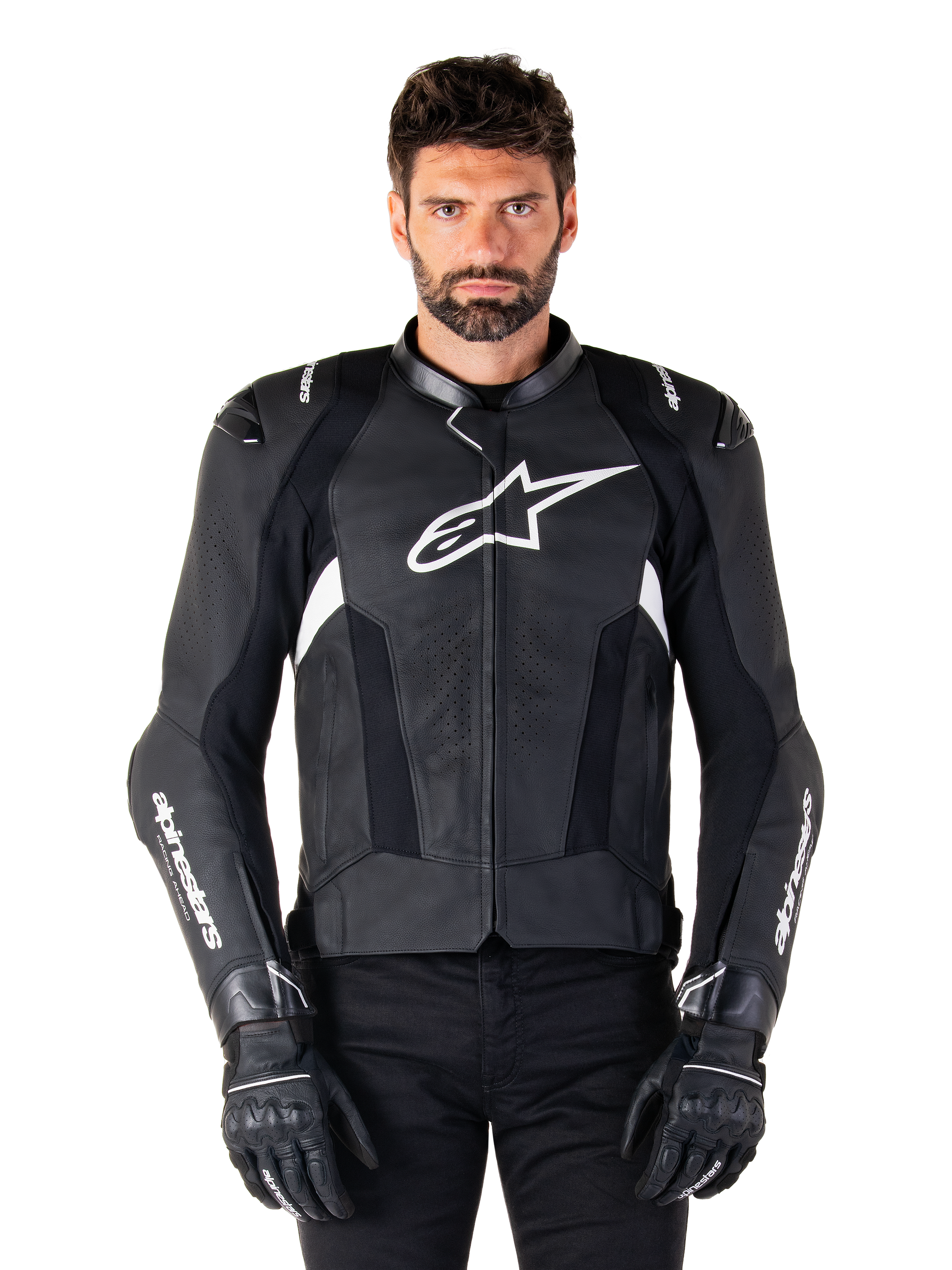 Missile V3 Leather Jacket - BLACK RACING/SPORT Jackets