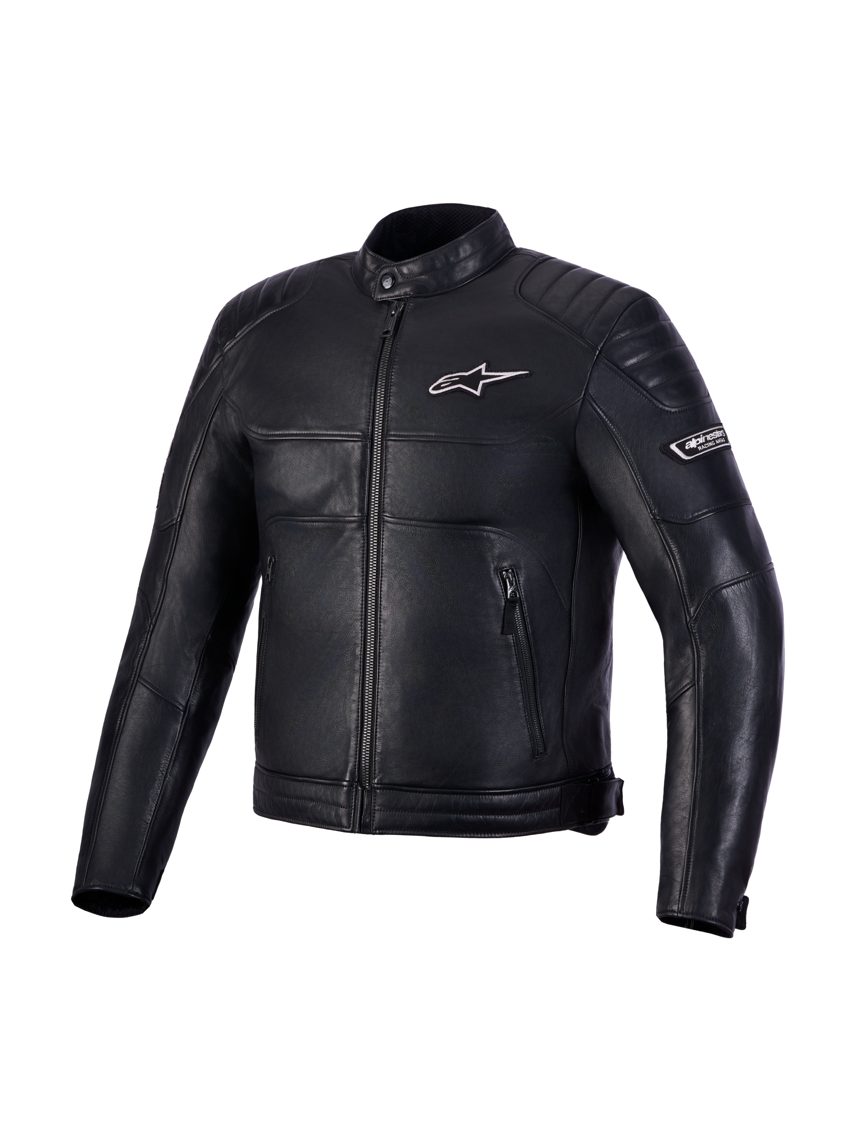 Revern Leather - Black Motorcycle Jacket | Alpinestars®