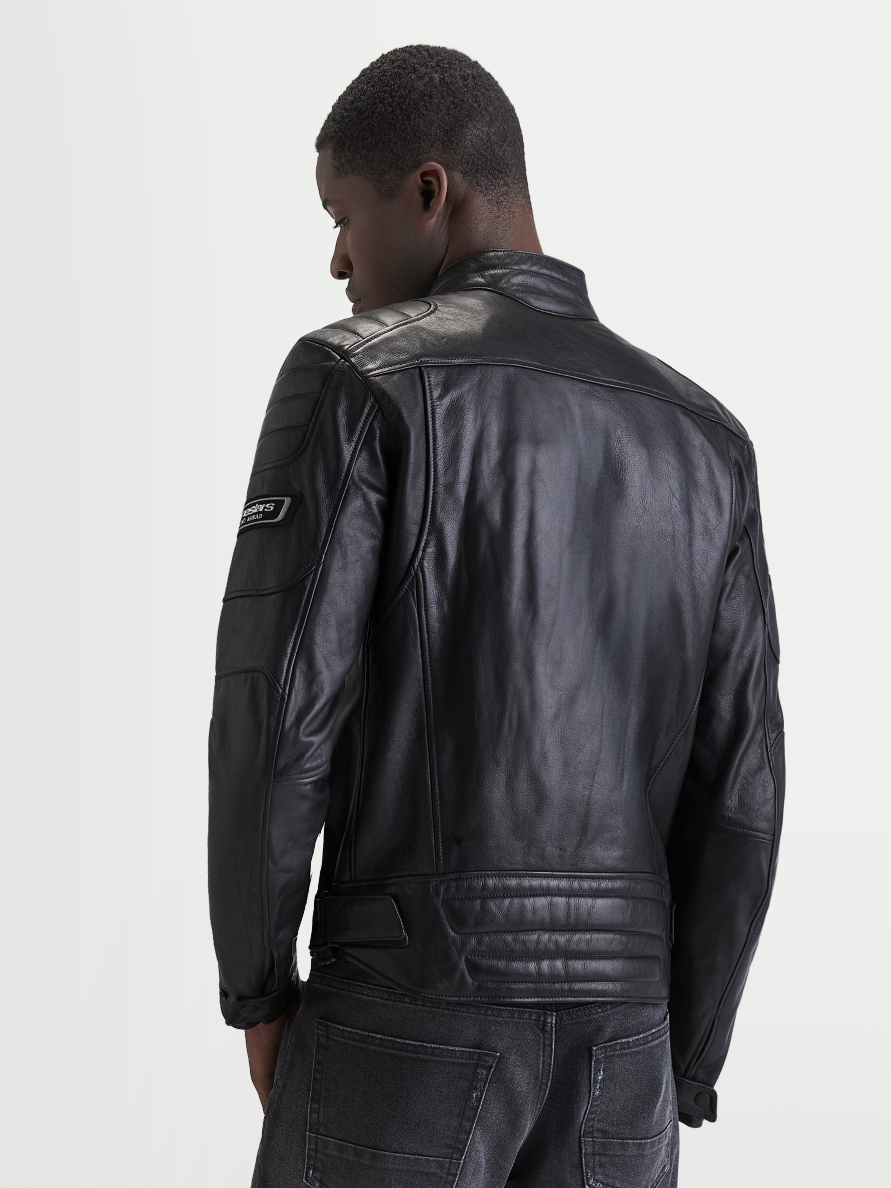 Revern Leather - Black Motorcycle Jacket | Alpinestars®