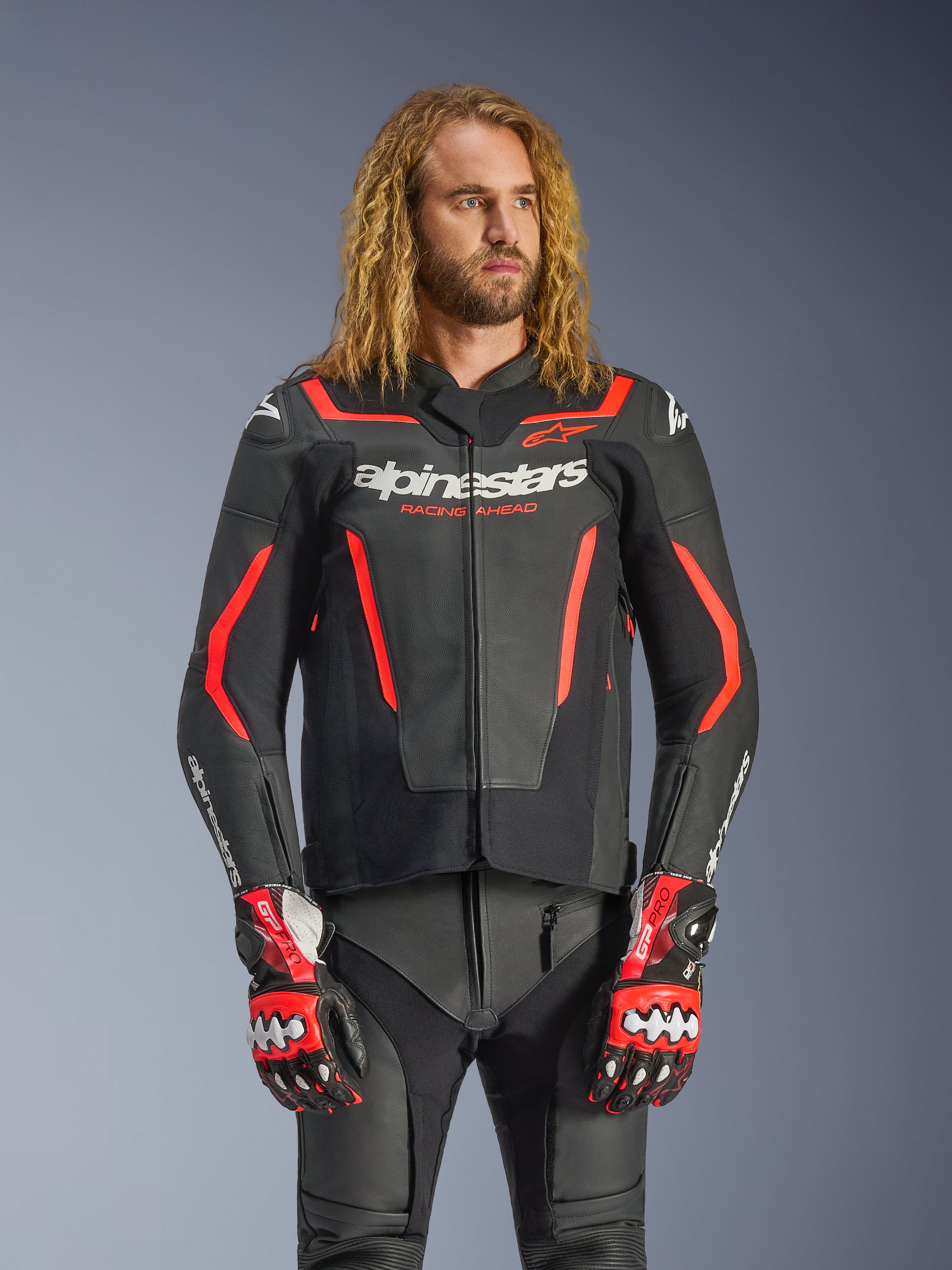 Alpinestars GP Pro V2 バイクレザージャケット ／サイズ40 GP Force V2 - Red Motorcycle Jacket | Alpinestars®