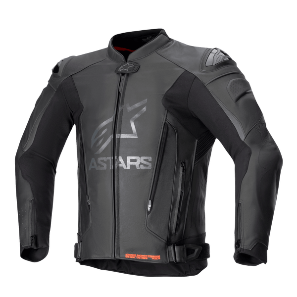 GP Plus V4 Leather Jacket - BLACK RACING/SPORT Jackets
