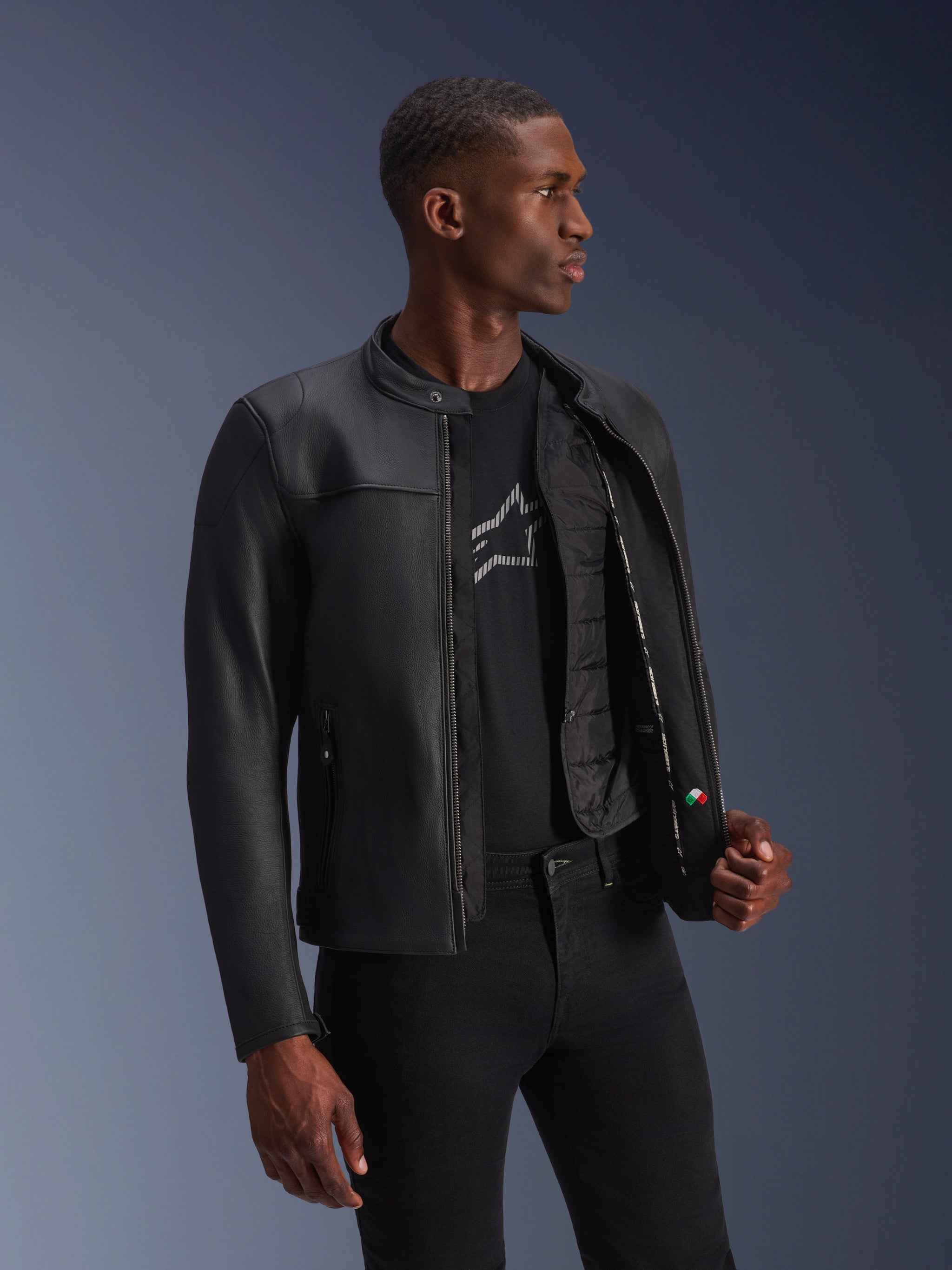 Blacktrack Lederjacke
