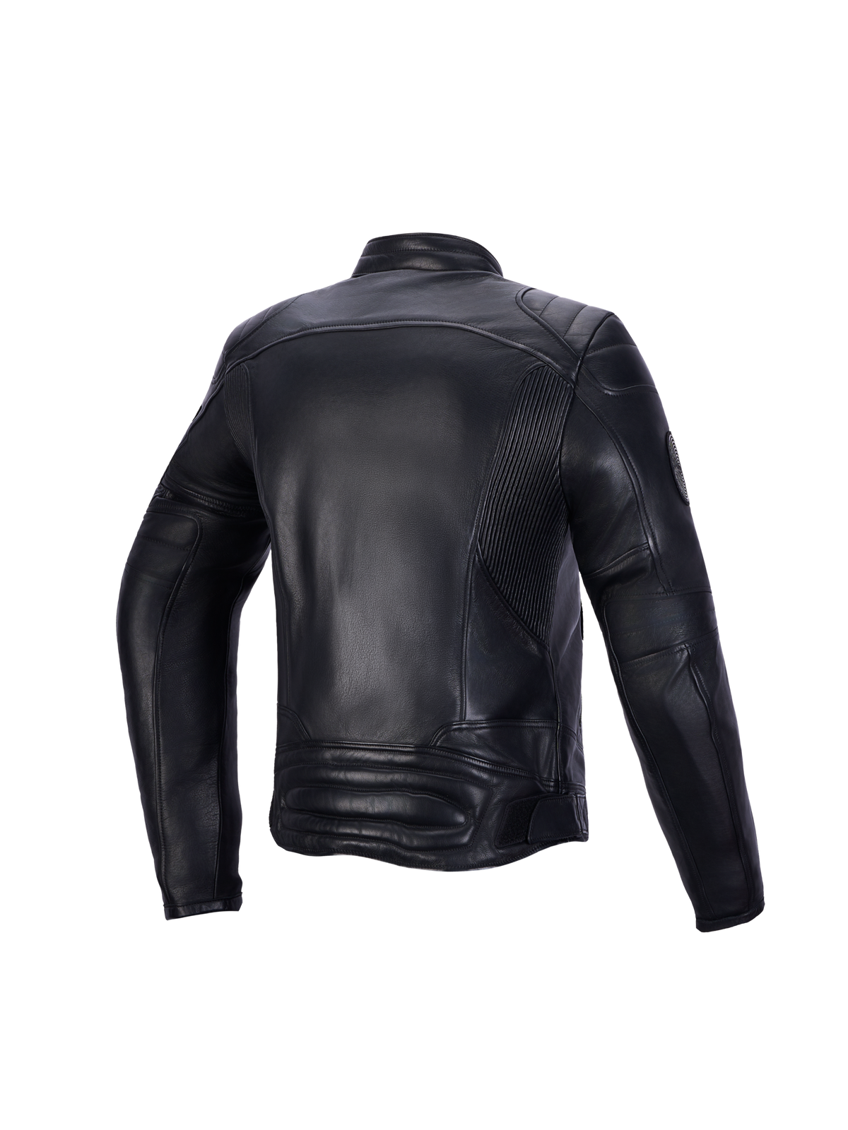Alpinestars Revea Damen Lederjacke, urbane Motorrad-Lederjacke, Rückansicht, Schwarz, hochwertige Rindsleder-Konstruktion