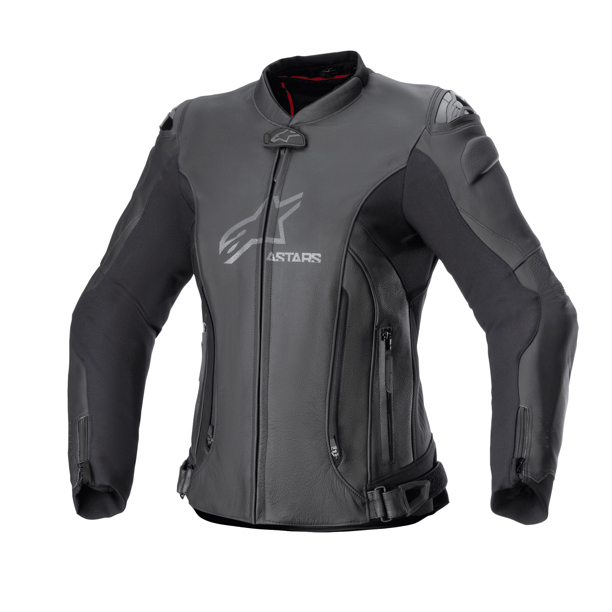 Alpinestars Stella GP Plus V4 Leather Jacket, Women's Motorcycle Racing Jacket, Black, CE Certified Category II AA