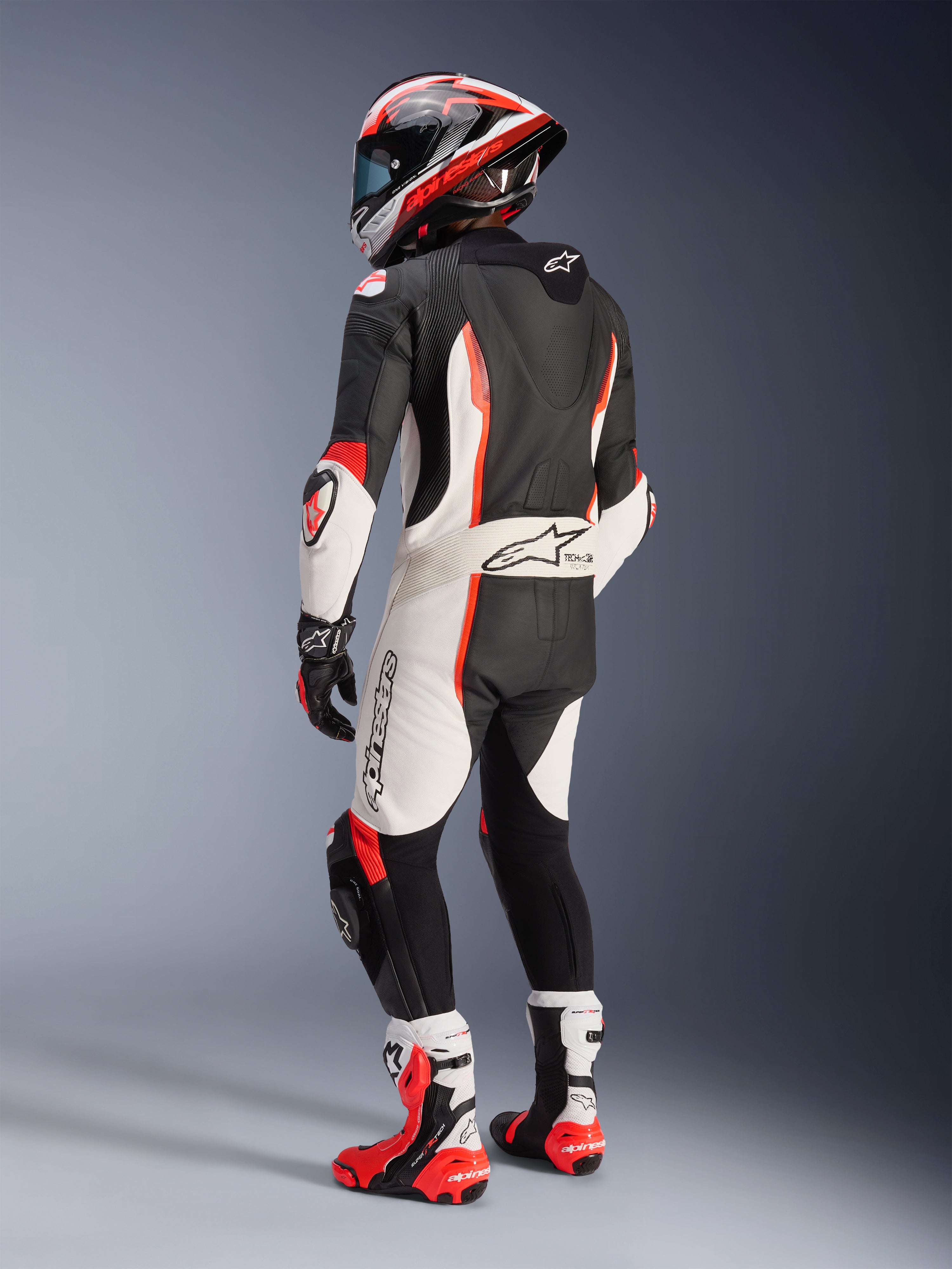 Missile V2 1-Piece - Schwarz Motorrad Lederkombi | Alpinestars®