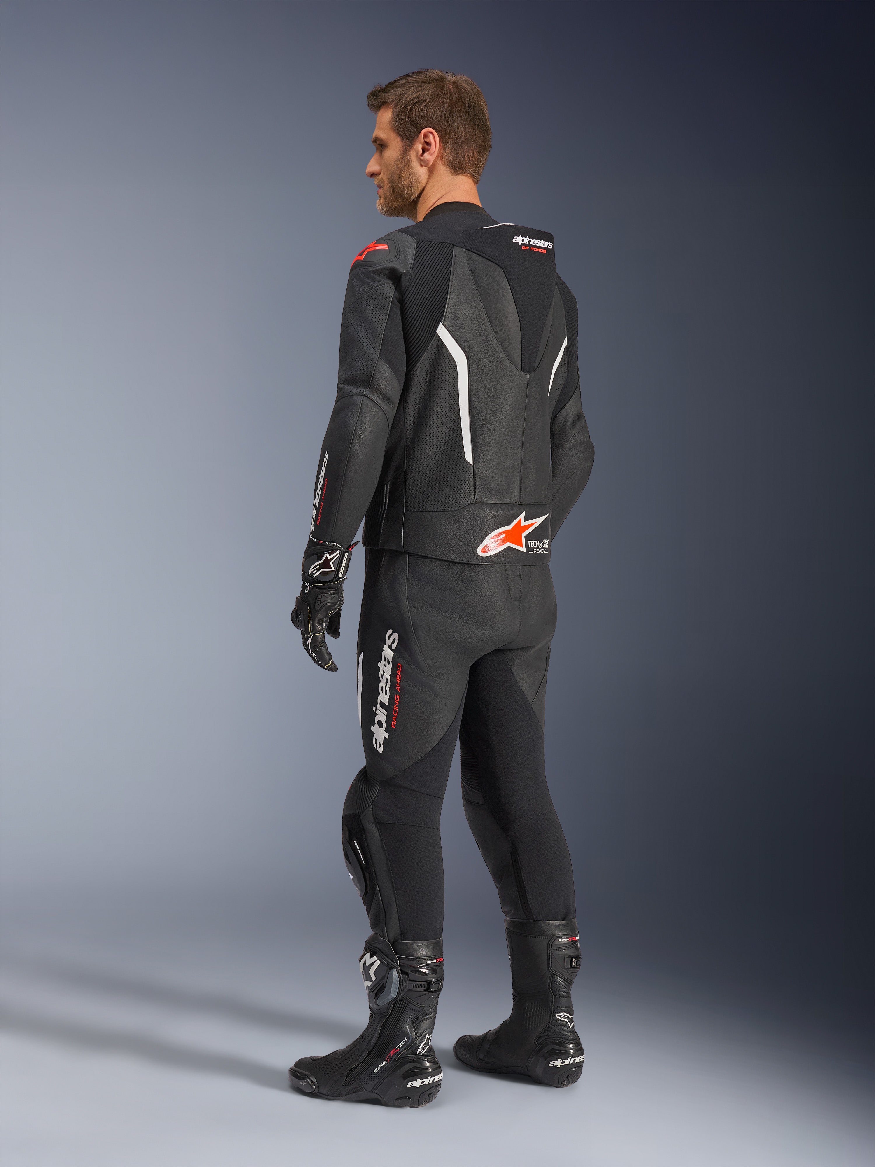 GP Force V2 2Piece - Red Motorcycle Anzug | Alpinestars®