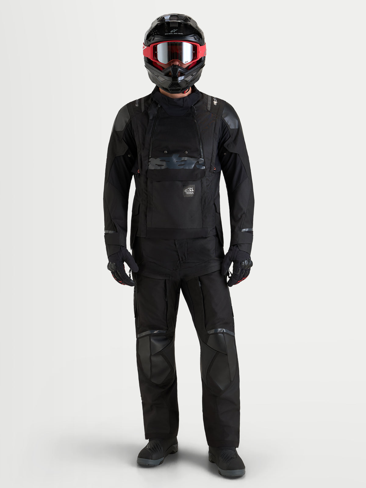 Alpinestars Harok V 2 Drystar Jacke, Adventure-Motorradjacke für Herren, Schwarz, wasserdichtes Design mit modularer Belüftung