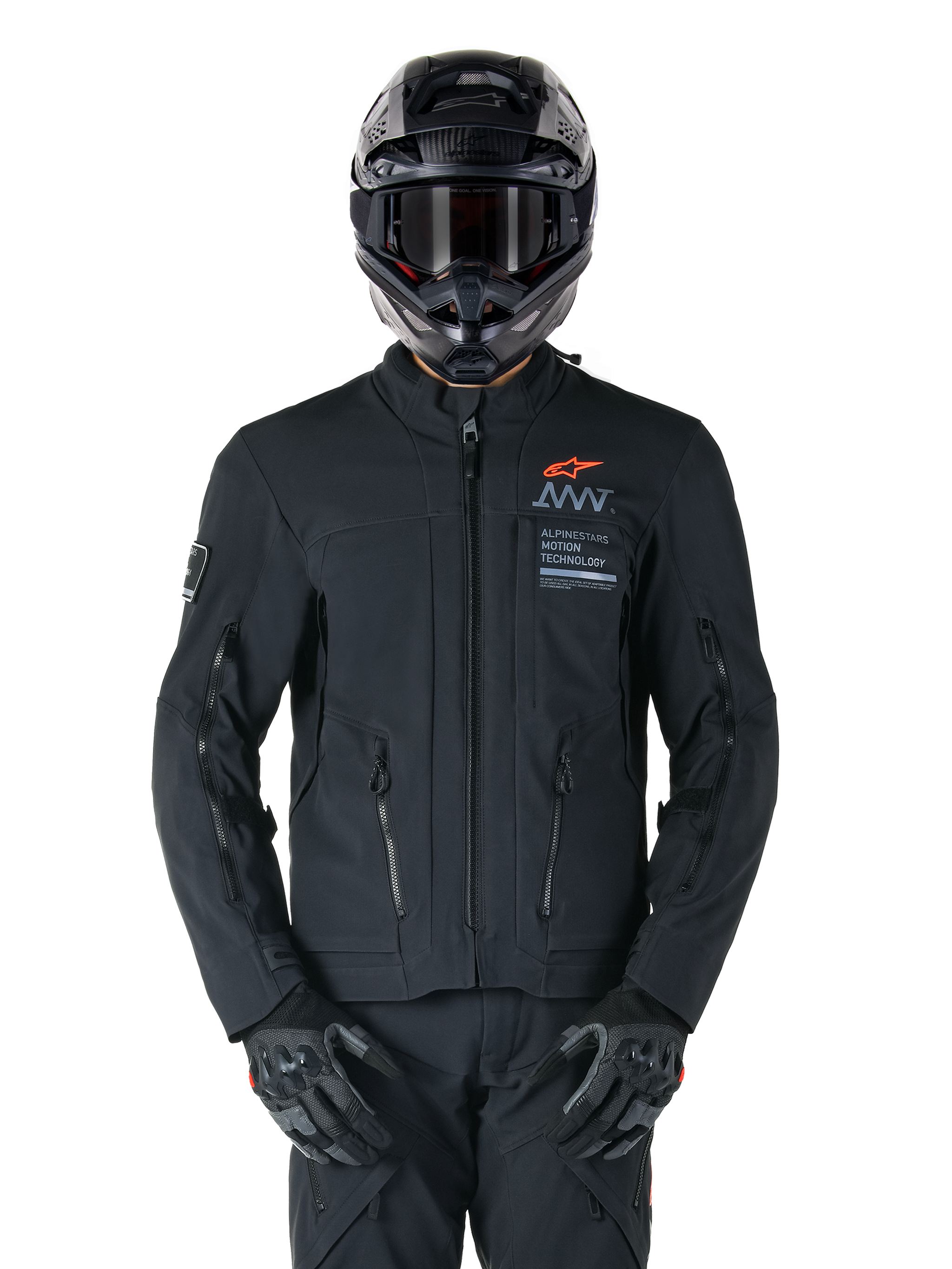 AMT-8 Stretch Drystar® XF - Black Motorcycle Jacket | Alpinestars® AMT-8 Stretch Drystar® XF - Black Motorcycle Jacket | Alpinestars®