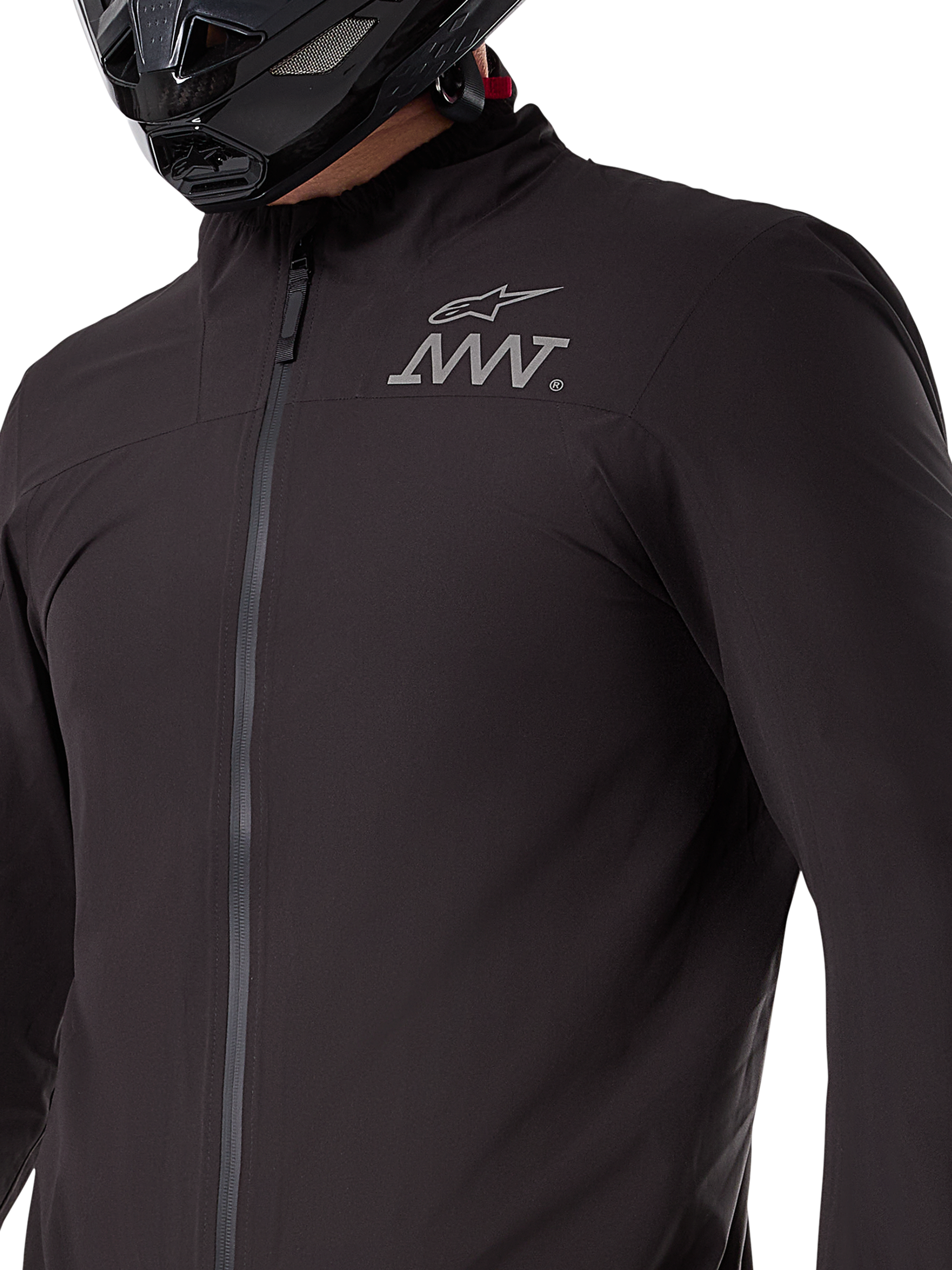 Alpinestars AMT-8 Stretch Drystar® XF Jackenfutter, schwarze wasser- und winddichte Stretch-Schicht, verpackbare technische Funktionsbekleidung für Adventure-Motorradfahrten