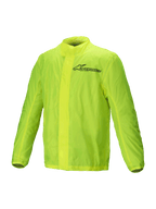 Alpinestars Hurricane Rain V2 Jacke, wasserdichte Motorrad-Regenjacke, Gelb Fluo, leichtes packbares Design mit reflektierenden Alpinestars-Details