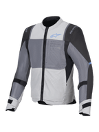 Alpinestars ST-2 Air Jacke, Herren-Motorrad-Touring-Jacke in Eisziseler, Dunkelgrau und Schwarz, CE-zertifiziert mit Mesh-Belüftungspaneelen und Nucleon Flex Plus Protektoren