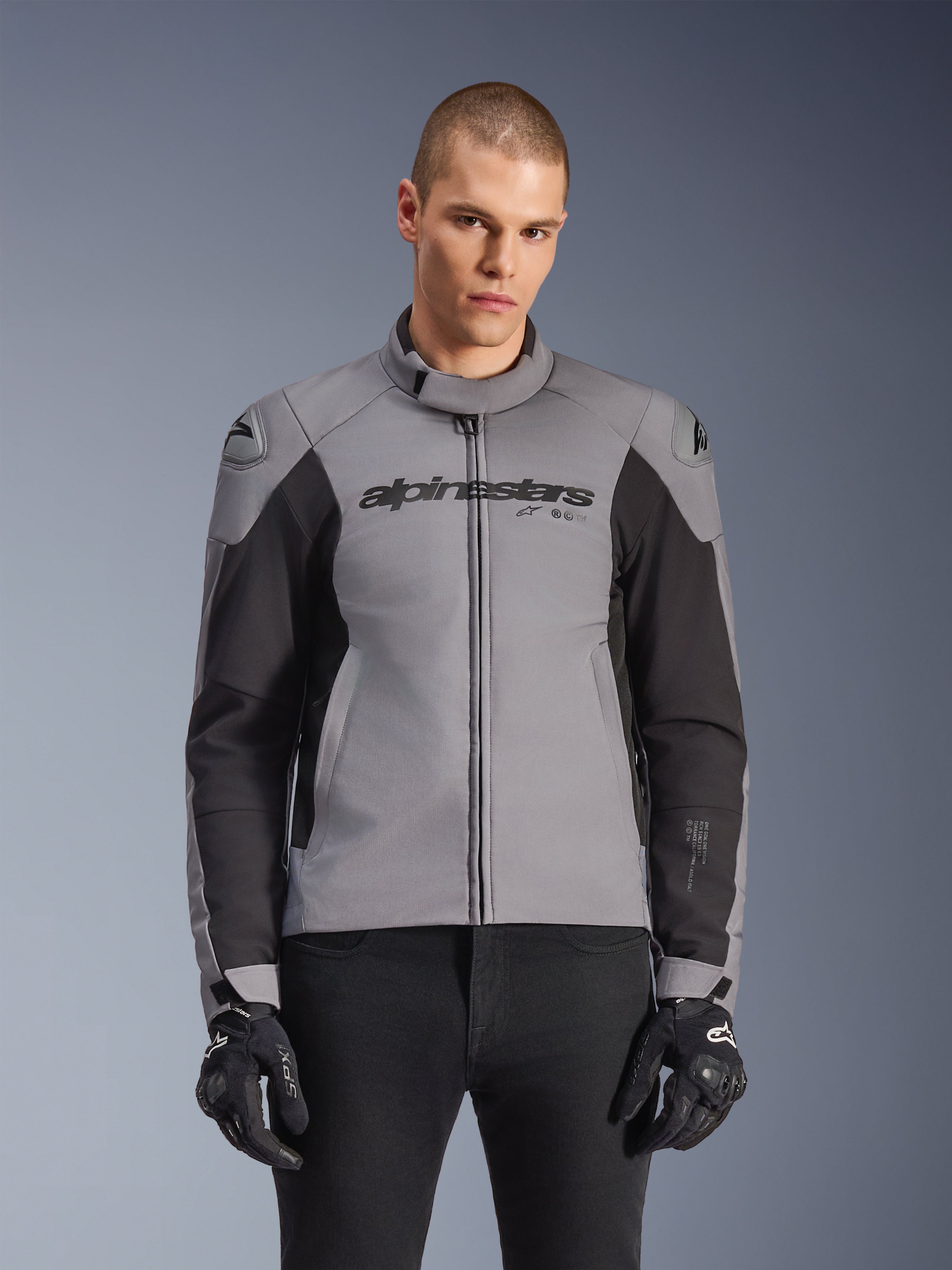 alpinestars スポーツジャケット 黒/白/グレー SMX Waterproof - Gray Motorcycle Jacket | Alpinestars®