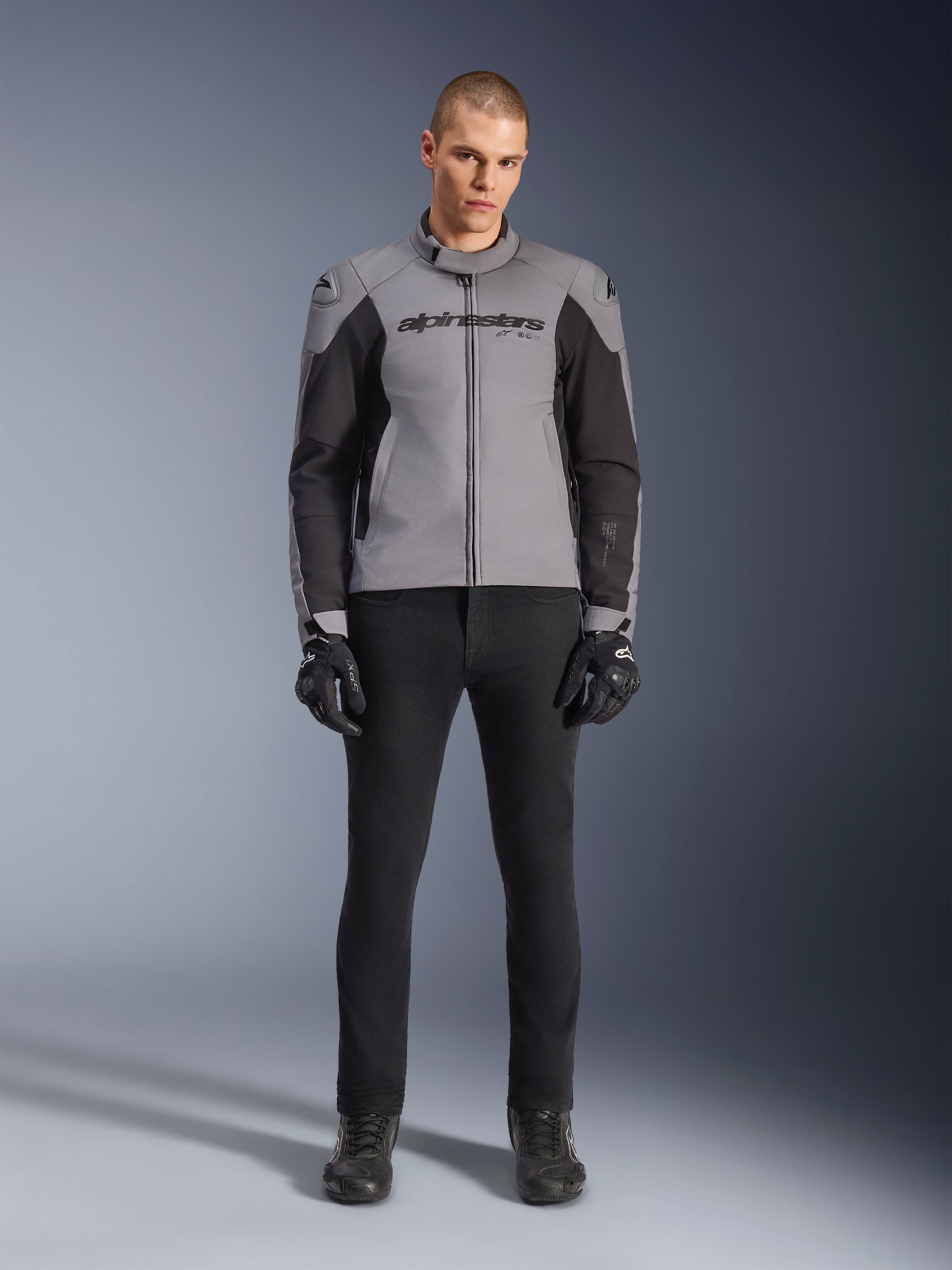  Motorrad バイクジャケット シルバー　サイズ48 SMX Waterproof - Gray Motorcycle Jacket | Alpinestars®