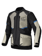 Alpinestars Andes Air Drystar® Jacke, Herren-Motorradjacke, Schwarz, Lorbeergrün und Hellblau, wasserdicht mit herausnehmbarer Membran und CE-zertifiziertem Schutz für Touren