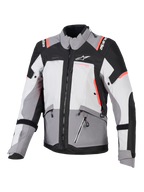 Alpinestars Stella Andes V4 Drystar® Jacke, Damen-Adventure-Touring-Jacke, Grau und Schwarz, wasserdichtes Textil.