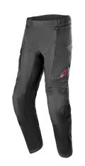Alpinestars Andes Air Drystar Hose - Kurze Länge, Schwarze Motorrad-Tourenhose, Mesh-Belüftungseinsätze, Verstärkter Knieschutz, Cargo-Taschen, Kleines rotes Logo auf dem linken Oberschenkel, Verstellbare Taillenriemen