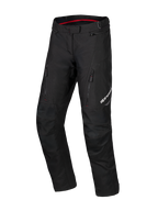 Alpinestars Honda ST-1 Wasserdichte Hose, Motorrad-Tourenhose, Schwarz mit roten Innendetails, Cargo-Taschen mit Reißverschluss an den Oberschenkeln, ergonomisch vorgeformte Beine mit verstärkten Knien, wasserdichte Textil-Adventure-Ausrüstung