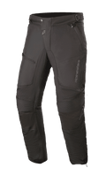 Alpinestars Raider V2 Drystar® Hose, schwarze Motorrad-Tourenhose, wasserdichte Textilkonstruktion mit Akkordeon-Knieeinsätzen, Reißverschlusstaschen und verstellbarer Bund, strapazierfähiges Design für Allwetter-Straßenfahrten