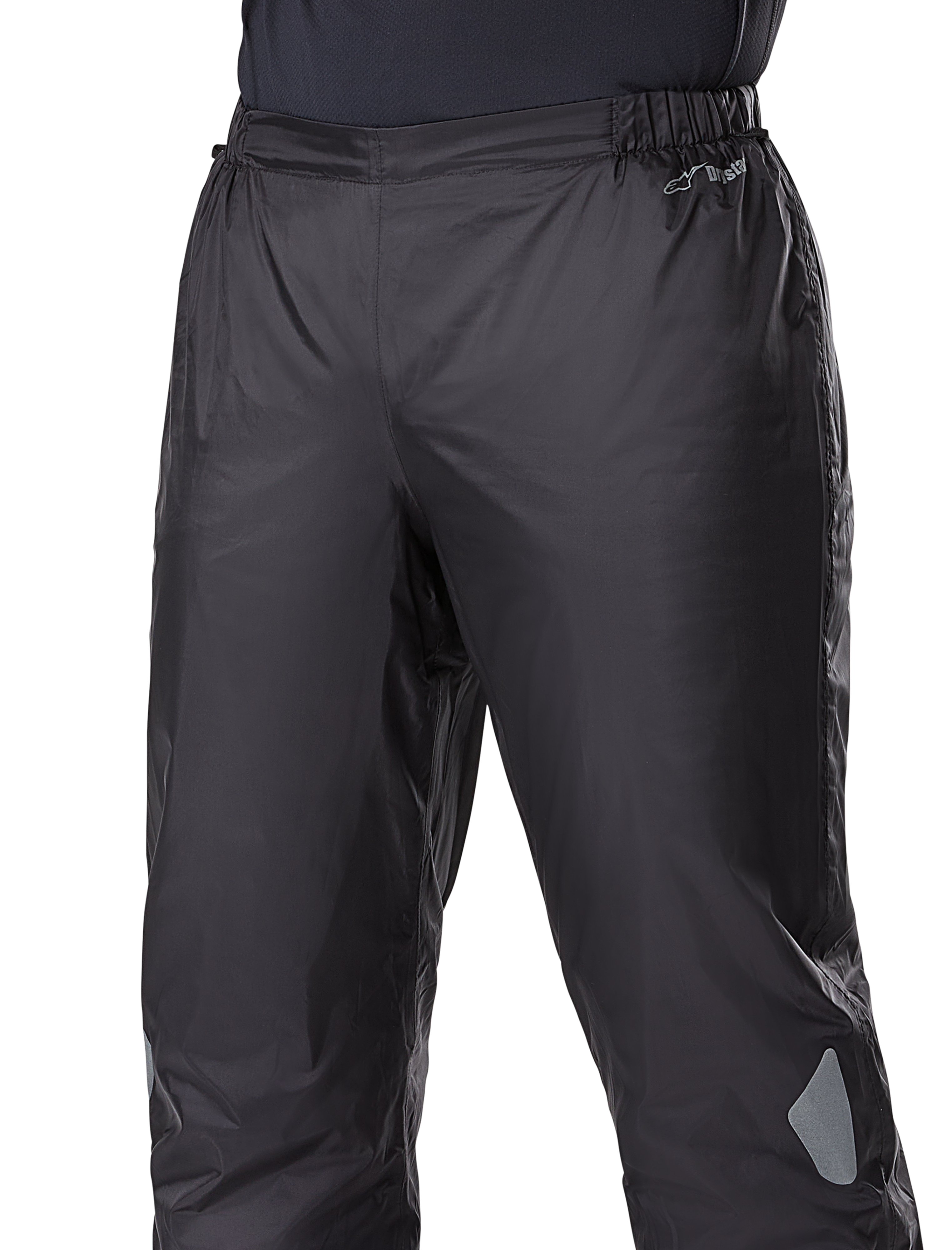 Alpinestars Bogotá Pro Drystar® 3-Jahreszeiten-Hose, wasserdichtes Drystar®-Futter, Schwarz, leichte Textilkonstruktion mit elastischem Bund, Drystar®-Logo und reflektierende Details für Adventure-Touring.