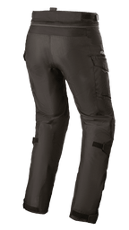 Alpinestars Women Stella Andes V3 Drystar® Pants, Adventure Touring Motorcycle Pants, Black, rear view featuring cargo pockets and adjustable calf straps, durable textile construction with waterproof Drystar® technology