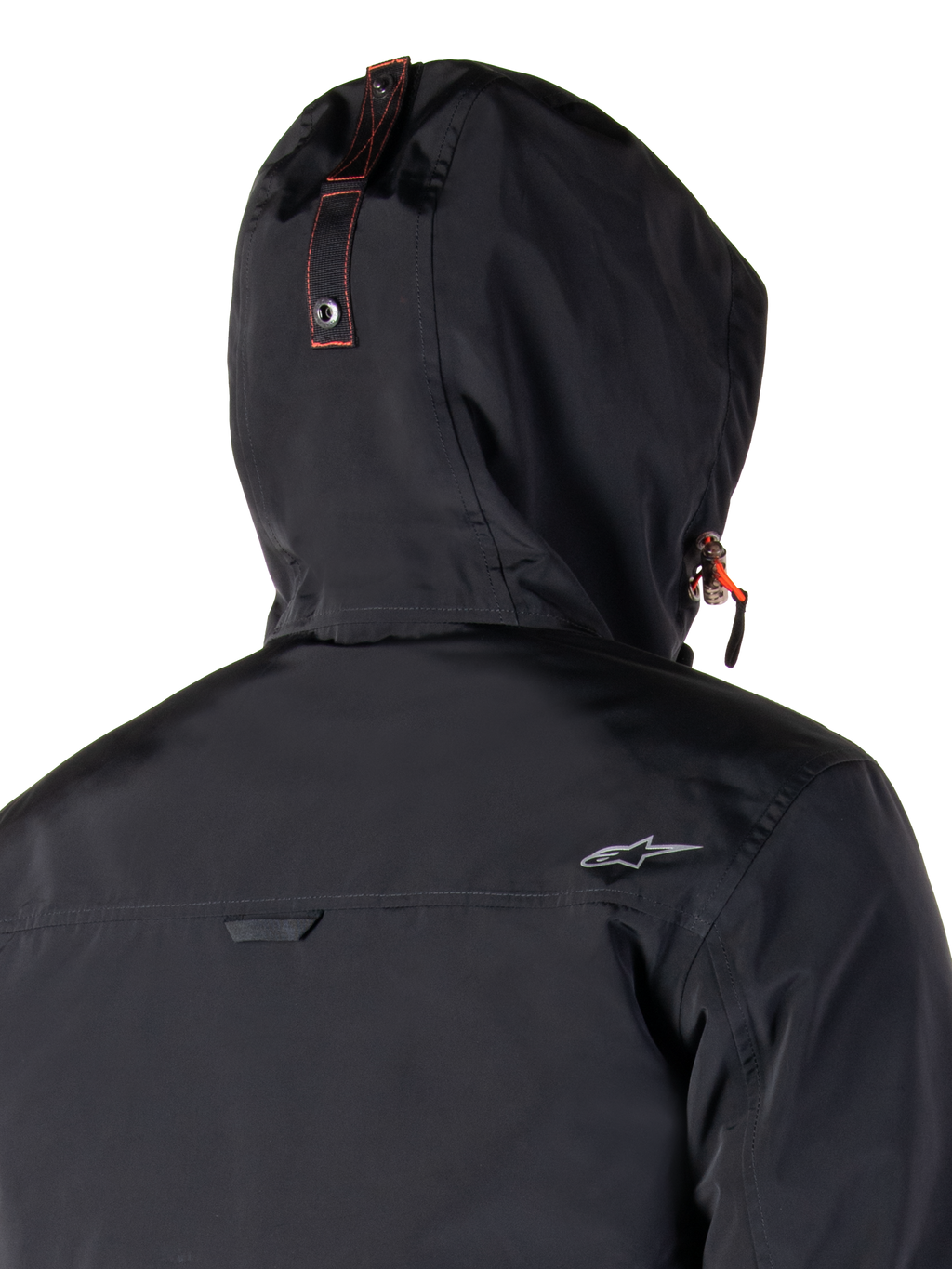 Alpinestars Mootant Wasserdichter Parka, Motorradjacke, Spicy Orange und Schwarz, mit modularem 4-Jahreszeiten-Design, abnehmbarer Kapuze, utilitaristischem Militärstil und wasserdichter Textilkonstruktion für Fahrten bei jedem Wetter.