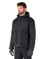 Alpinestars Morush Waterproof Parka, Men's Black Urban Motorcycle Jacket, Textile, CE Certified, Tech-Air Ready.