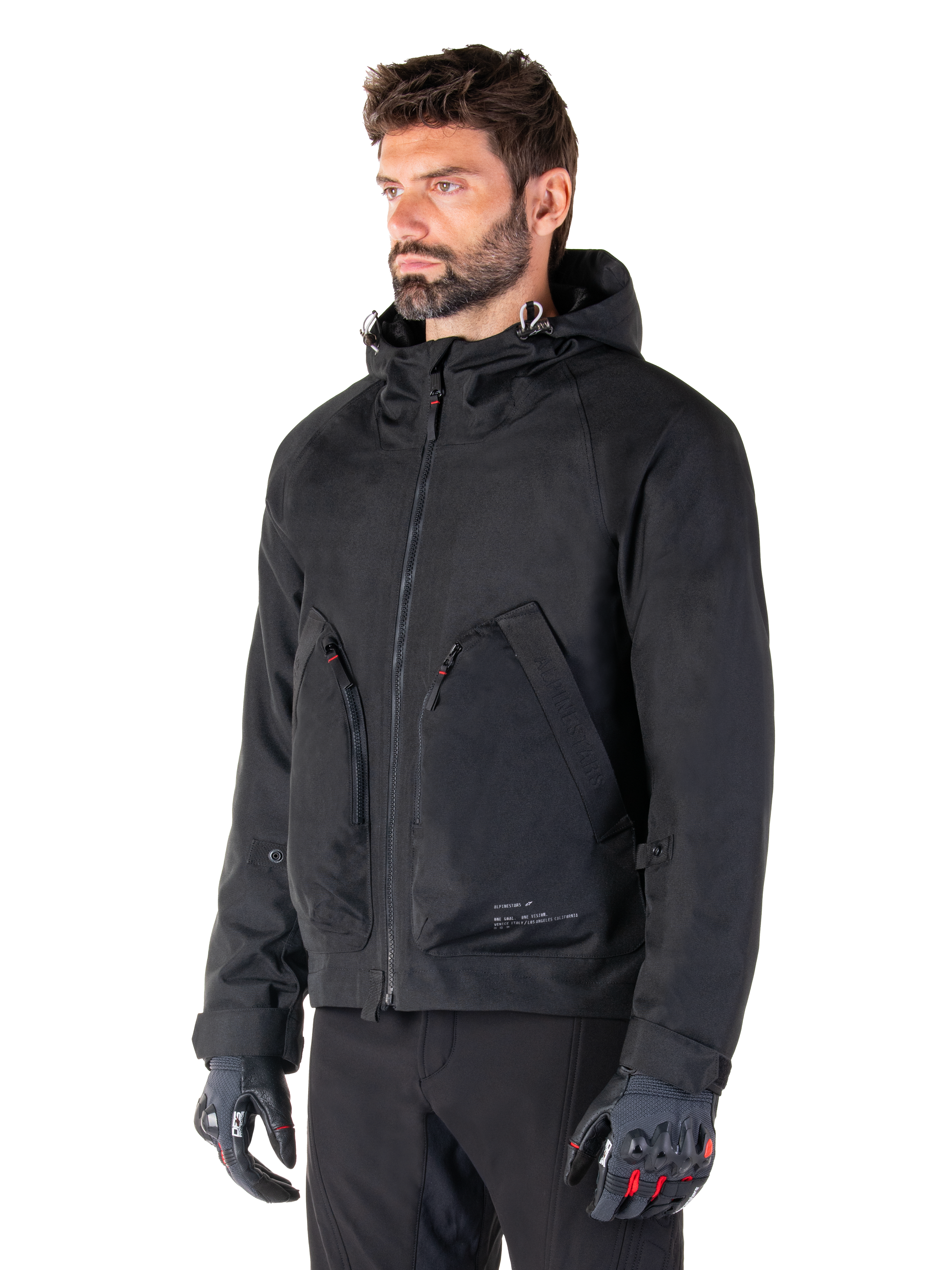 Alpinestars Morush Waterproof Parka, Men's Black Urban Motorcycle Jacket, Textile, CE Certified, Tech-Air Ready.