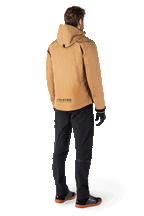 Alpinestars Morush wasserdichter Parka, Motorradjacke, Utility Brown, 360-Grad-Rundumansicht, mit großen 3D-Vordertaschen, sturmsicherem Kapuzensystem und modernem, von Streetwear inspiriertem Design für urbane Motorradfahrten