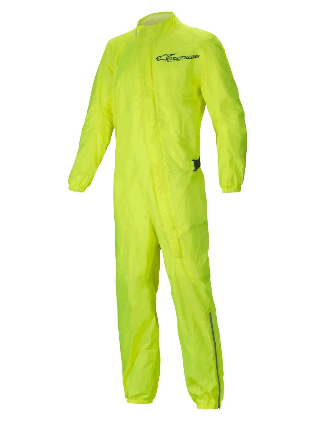 Alpinestars Hurricane Rain V2 Kombi, wasserdichter Motorrad-Regenanzug, Gelb Fluo, leichtes und verstaubares Design mit reflektierenden Details