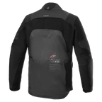 Alpinestars AMT-7 Air Jacket, Motorcycle Jacket, Black Dark Shadow, Rear view showing MATRYX ventilation panels on the back, CORDURA Ripstop on the shoulders and arms, and Alpinestars Motion Technology branding.