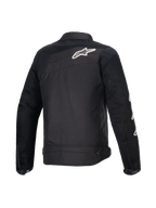 Alpinestars T-Dyno Air Jacke, Rückenansicht der Herren-Motorradjacke aus Textil, Schwarz, mit 3D-Mesh-Einsätzen und CE-Zertifizierung