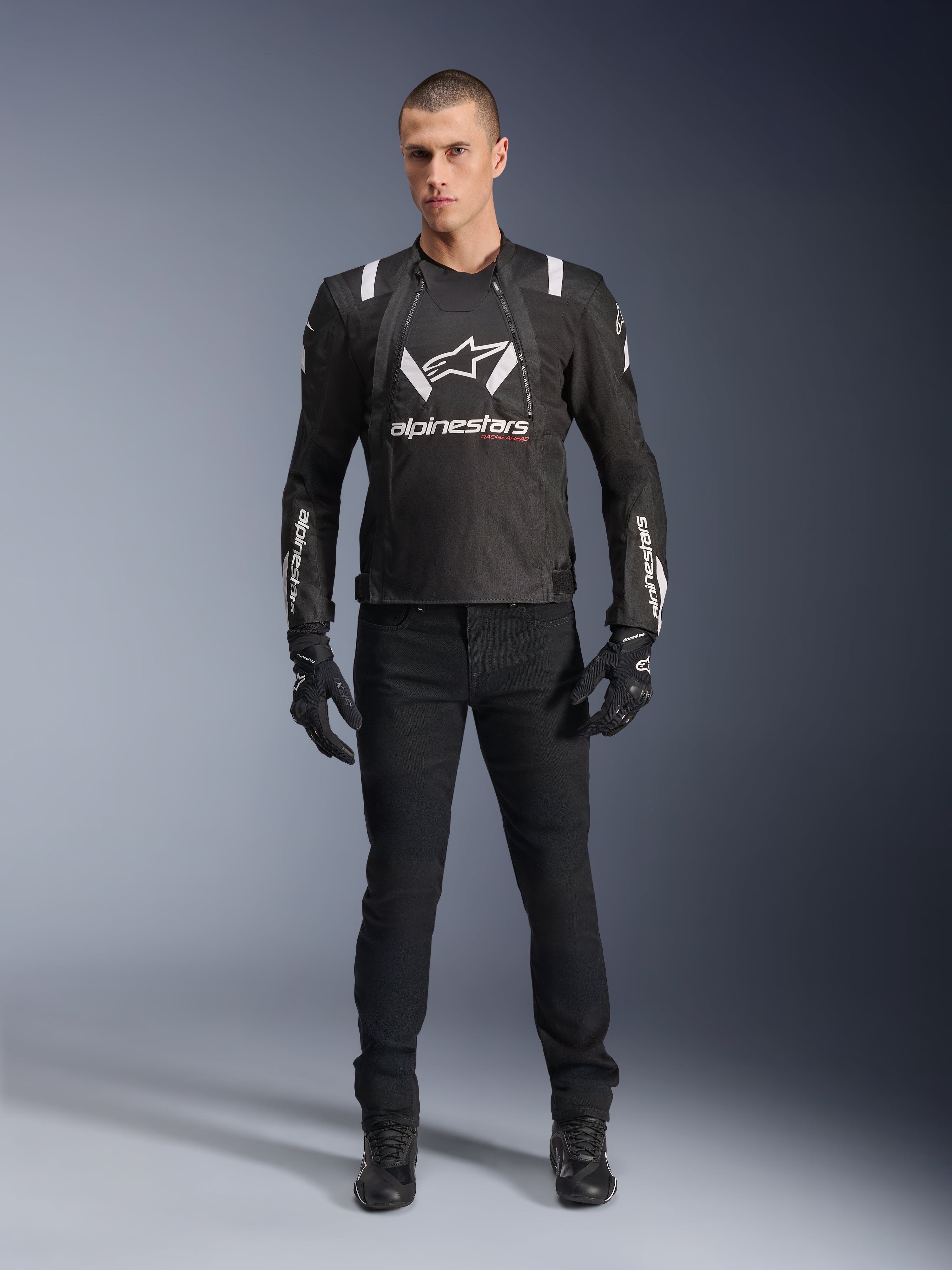 T-Stunt Air - Black Motorcycle Jacket | Alpinestars®