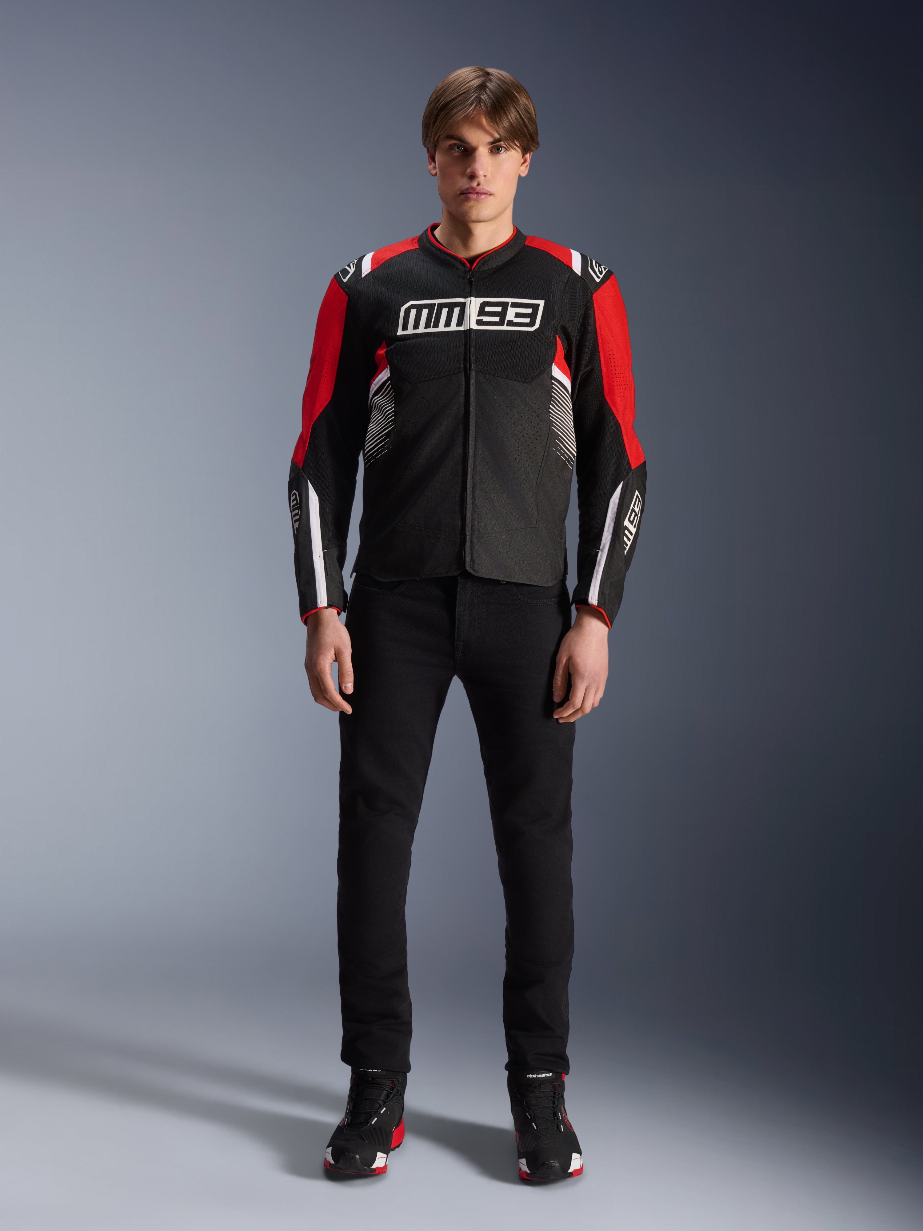 MM93 T-SPS Air V2 - Black Motorcycle Jacket | Alpinestars®