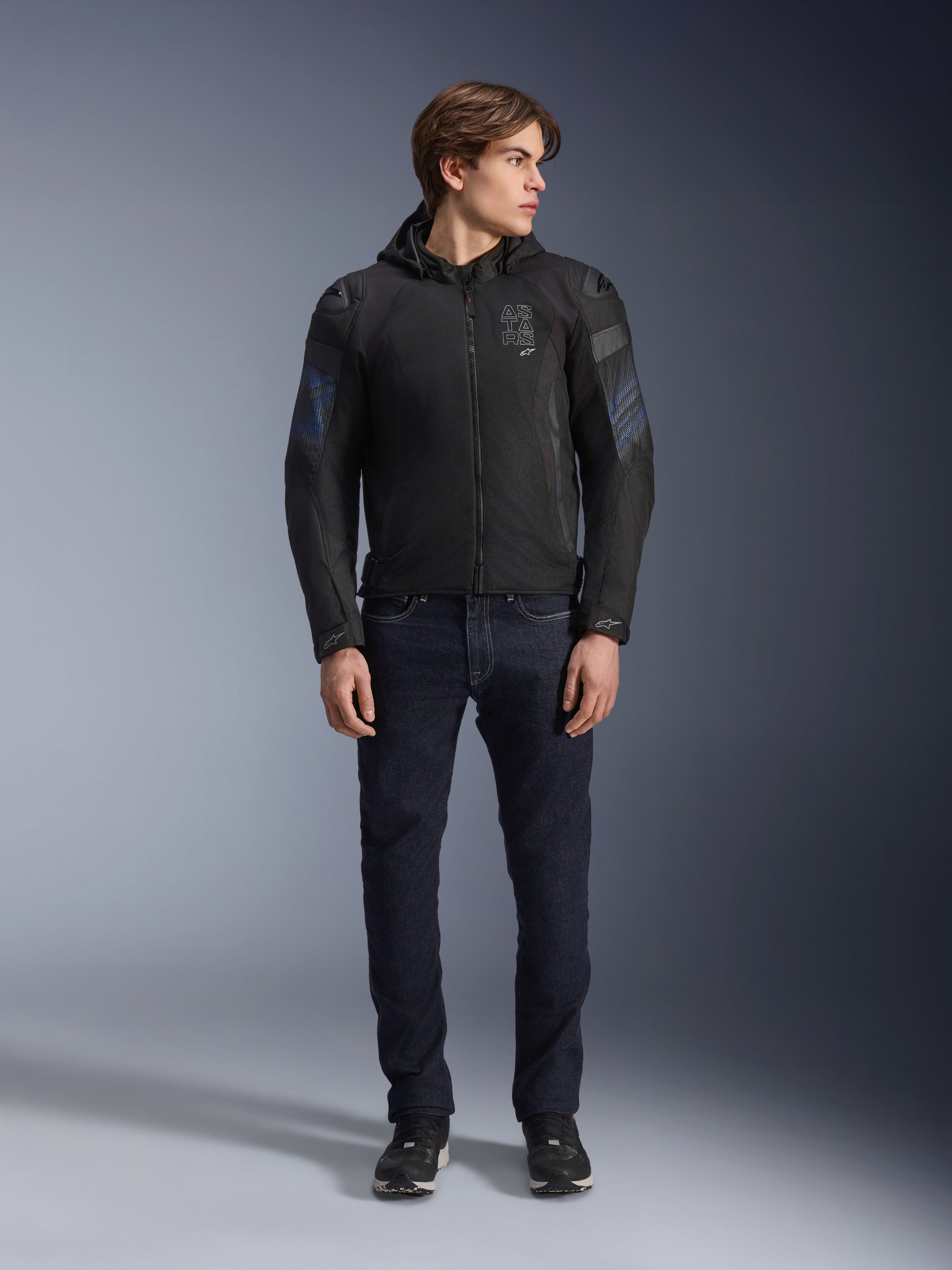 Zaca Air Venom WP - Blue Motorcycle Jacket | Alpinestars®