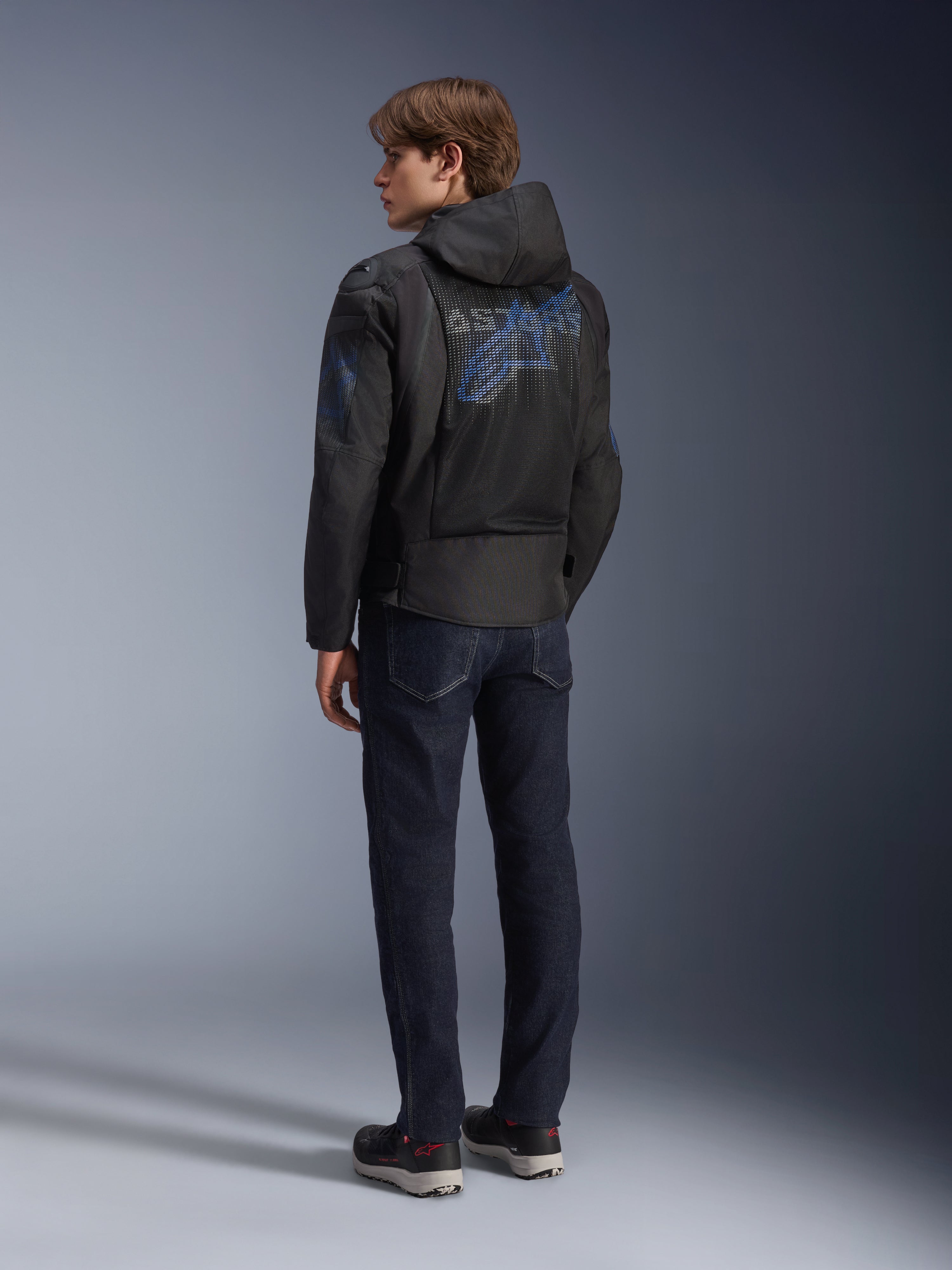 Zaca Air Venom WP - Blue Motorcycle Jacket | Alpinestars®