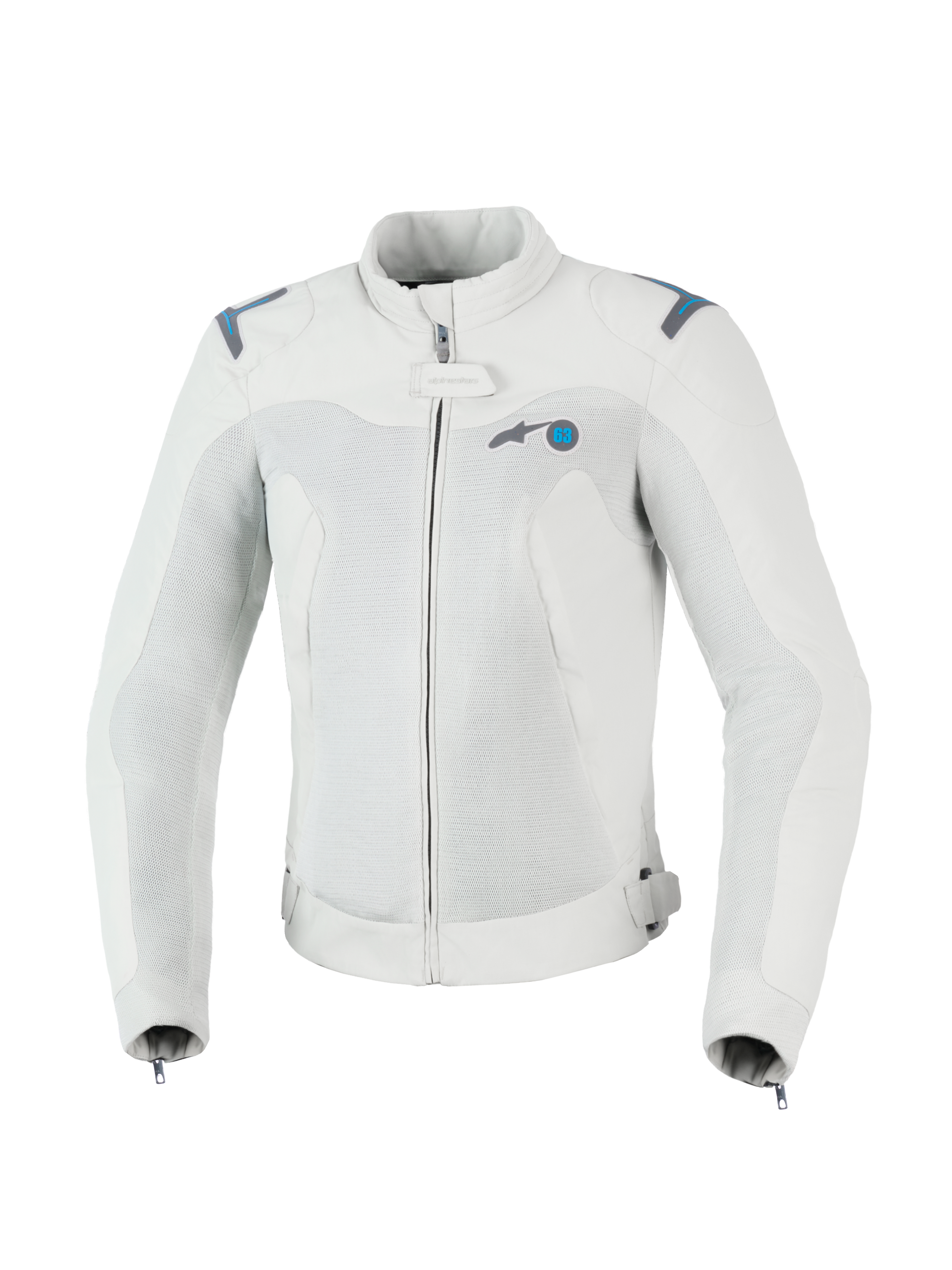 Alpinestars Stella Circal-1 Air Jacke, Damen Motorradjacke, Grau und Blau, CE-zertifiziert mit Mesh-Luftstrompaneelen und recycelter Textilkonstruktion