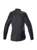 Alpinestars Eloise V2 Air Jacke, Urban-Motorradjacke für Damen, Schwarz, belüftetes Mesh-Textil, verlängerter Rücken