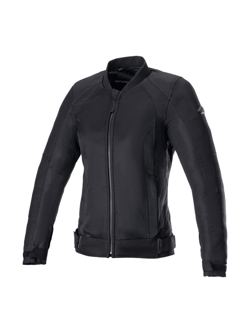 Alpinestars Eloise V2 Air Jacke, Damen-Motorradjacke im Bomber-Stil, Schwarz, atmungsaktives Mesh-Gewebe, Tech-Air® Ready