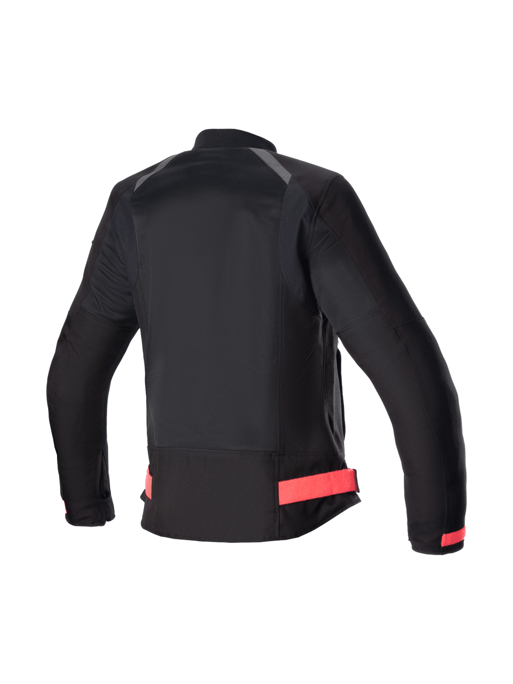 Alpinestars Eloise V2 Air Damen-Motorradjacke, Schwarz und Pink, Rückansicht der belüfteten urbanen Textiljacke.