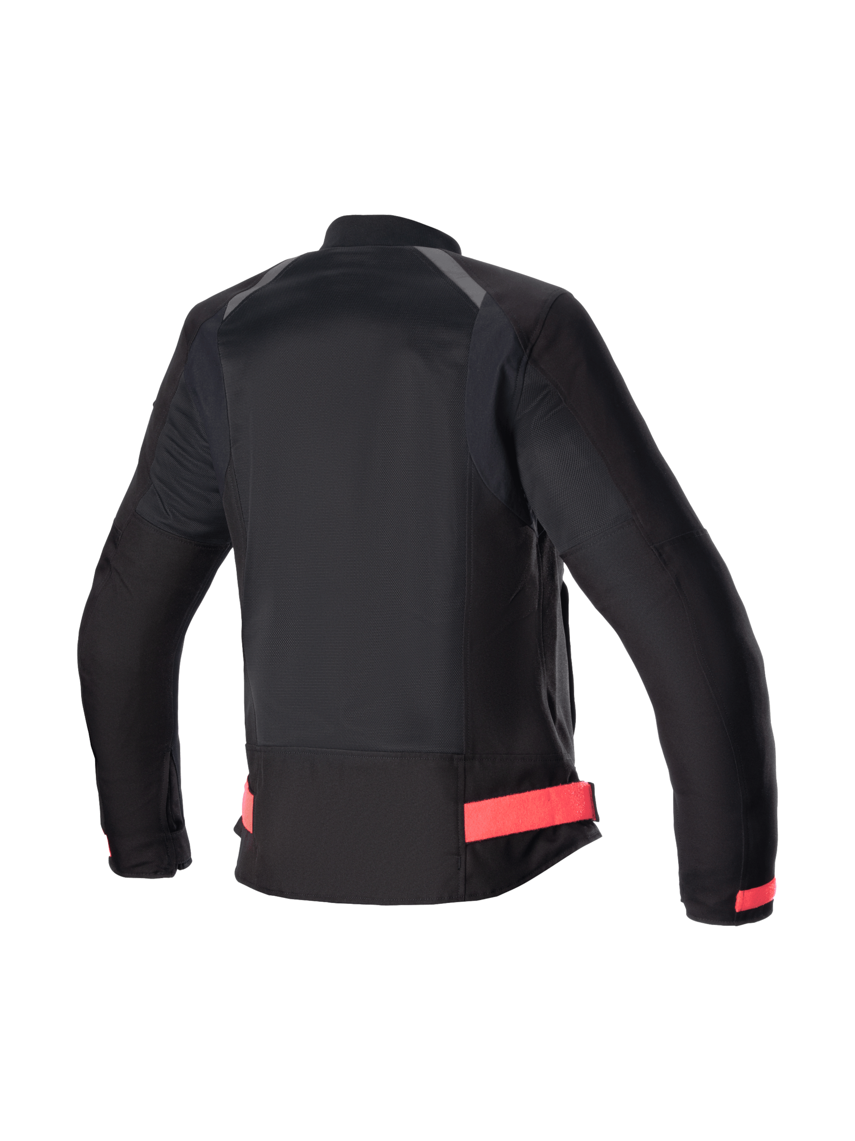 Alpinestars Eloise V2 Air Damen-Motorradjacke, Schwarz und Pink, Rückansicht der belüfteten urbanen Textiljacke.