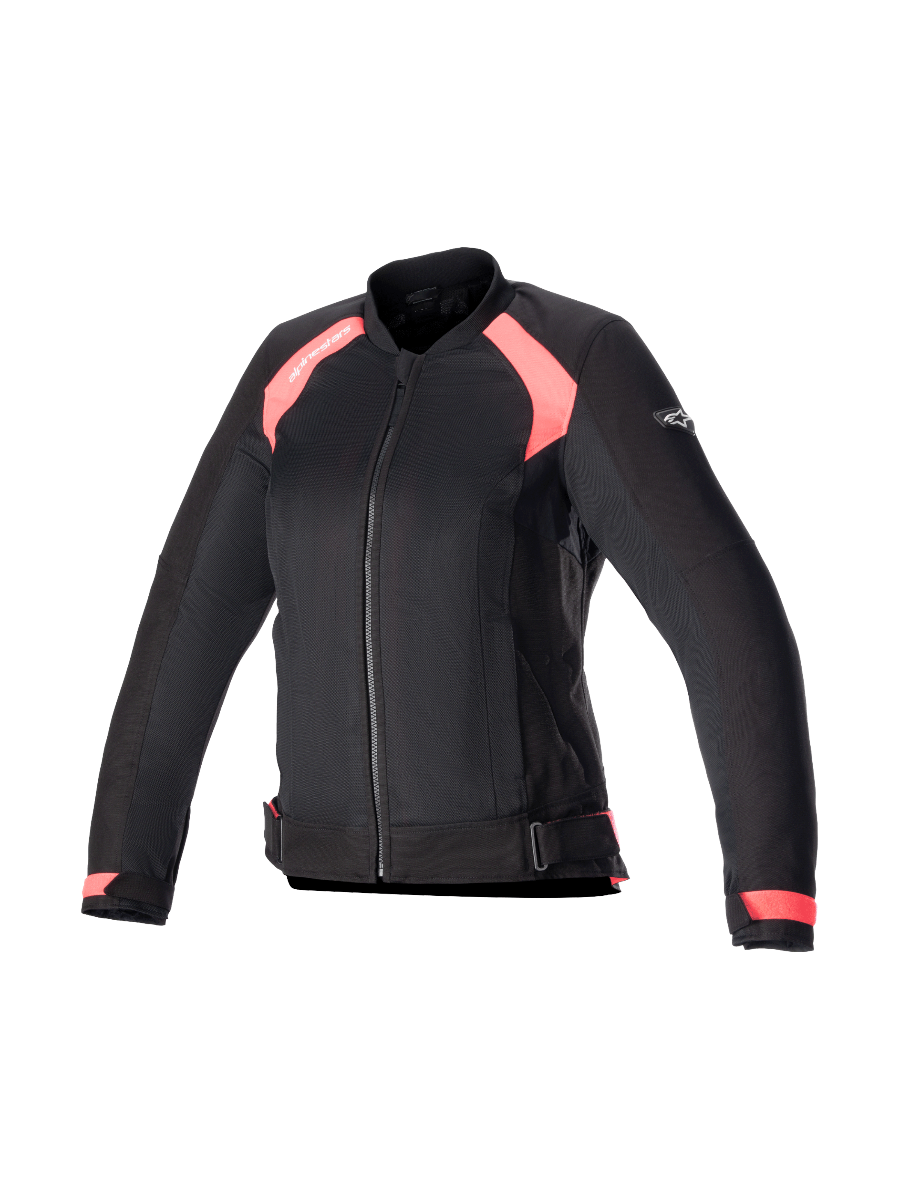 Alpinestars Eloise V2 Air Jacke, Damen-Motorradjacke aus Textil, Schwarz und Diva Rosa, Mesh-Einsätze, Tech-Air®-kompatibel.