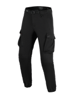 Alpinestars Flex-AST Cargo Hose, Motorradhose, Schwarz, mit großen Cargo-Taschen, integriertem Hüftgurt mit Schnalle, D-Ring-Detail, elastischen Bündchen und schmal zulaufender Passform für urbanes Motorradfahren