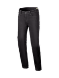 Alpinestars Cult-8 Stretch Jeans, Herren-Motorradjeans in Schwarz, einlagiger Stretch-Denim, CE-zertifizierte Protektoren.
