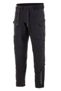 Alpinestars Juggernaut Waterproof Hose, Motorradhose, Schwarz, Softshell-Konstruktion mit wasserdichter Membran, Belüftungsöffnungen am Oberschenkel, Cargo-Taschen mit Reißverschluss, elastischer Bund mit Kordelzug und Knöchelbündchen, urbane Straßenfahrausrüstung