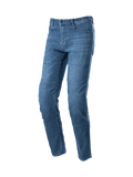 Alpinestars Radon Regular Fit Jeans, Urban-Motorradjeans für Herren, Blau, CE-zertifizierter Knieschutz, abriebfestes Jeansmaterial