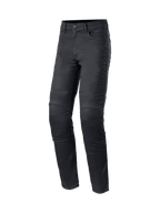 Alpinestars Cerium Tech Stretch Motorrad Jeans, schmale Passform, Herren, Schwarz, CE-zertifizierter urbaner Stretch-Denim